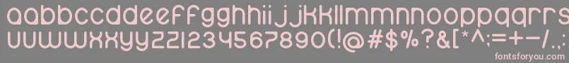 namo Font – Pink Fonts on Gray Background