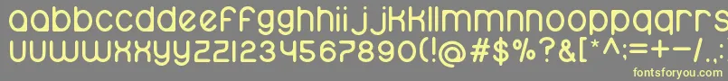 namo Font – Yellow Fonts on Gray Background