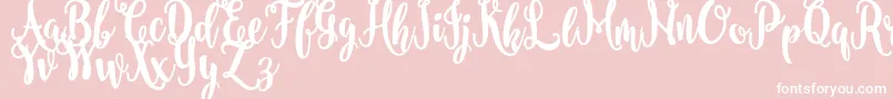 More about nanda FREE Font nanda FREE Font – White Fonts on Pink Background