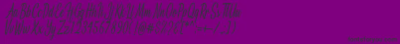 Nangorians Font – Black Fonts on Purple Background