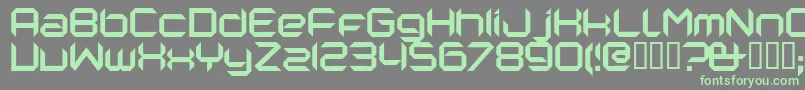 NANORG   Font – Green Fonts on Gray Background
