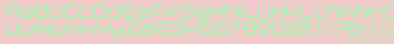 NANORG   Font – Green Fonts on Pink Background