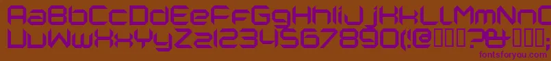NANORG   Font – Purple Fonts on Brown Background