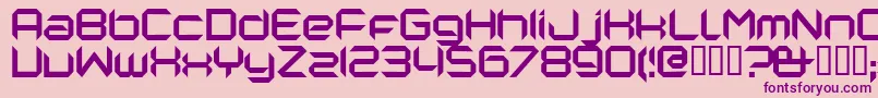 NANORG   Font – Purple Fonts on Pink Background