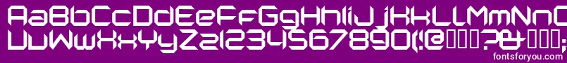 NANORG   Font – White Fonts on Purple Background