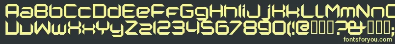 NANORG   Font – Yellow Fonts on Black Background
