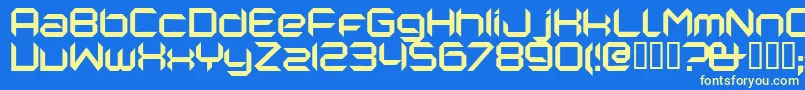 NANORG   Font – Yellow Fonts on Blue Background