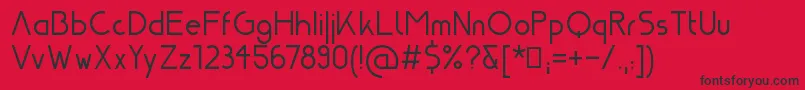 Nasa21 Font – Black Fonts on Red Background