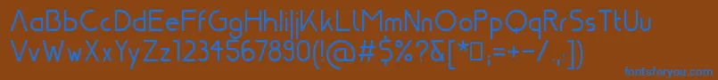 Nasa21 Font – Blue Fonts on Brown Background