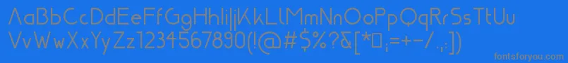 Weitere Informationen zur Nasa21-Schriftart Nasa21-Schriftart – Graue Schriften auf blauem Hintergrund