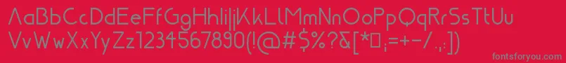 Nasa21 Font – Gray Fonts on Red Background