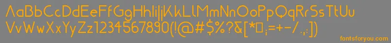 Nasa21 Font – Orange Fonts on Gray Background