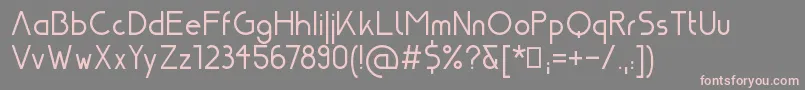 Nasa21 Font – Pink Fonts on Gray Background