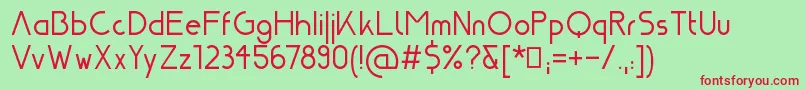 Nasa21 Font – Red Fonts on Green Background