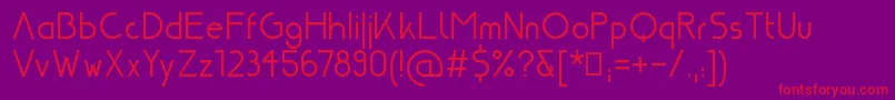Nasa21 Font – Red Fonts on Purple Background