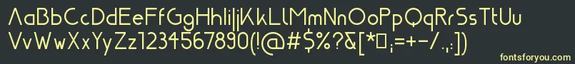 Nasa21 Font – Yellow Fonts on Black Background