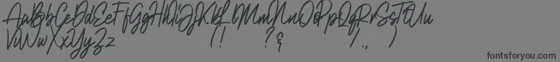 Natalia Rosaline Demo Font – Black Fonts on Gray Background