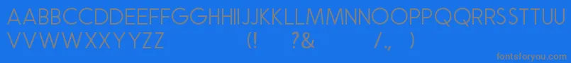Natalia Rosaline Sans Demo Font – Gray Fonts on Blue Background