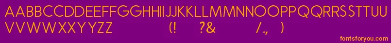 Natalia Rosaline Sans Demo Font – Orange Fonts on Purple Background
