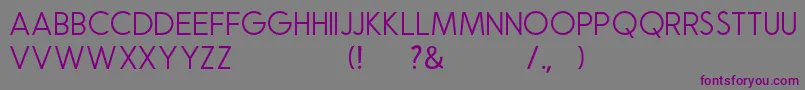 Natalia Rosaline Sans Demo Font – Purple Fonts on Gray Background