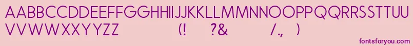Natalia Rosaline Sans Demo Font – Purple Fonts on Pink Background