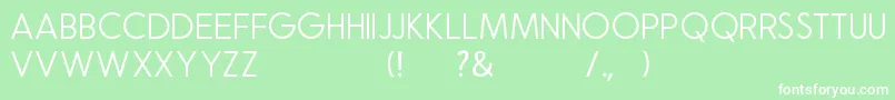 Natalia Rosaline Sans Demo Font – White Fonts on Green Background