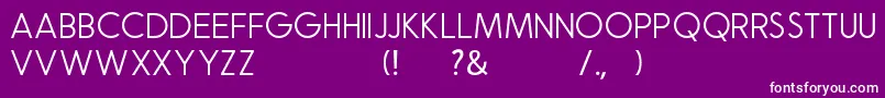 Natalia Rosaline Sans Demo Font – White Fonts on Purple Background