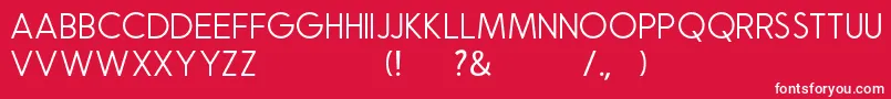 Natalia Rosaline Sans Demo Font – White Fonts on Red Background