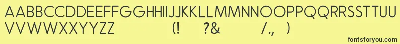 Natalia Rosaline Sans Demo Font – Black Fonts on Yellow Background
