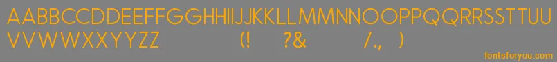 Natalia Rosaline Sans Demo-Schriftart – Orangefarbene Schriften auf grauem Hintergrund