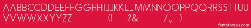 Natalia Rosaline Sans Demo Font – Pink Fonts on Red Background
