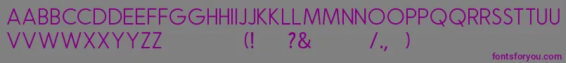 Шрифт Natalia Rosaline Sans Demo – фиолетовые шрифты на сером фоне