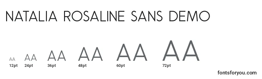 Natalia Rosaline Sans Demo (135280) Font Sizes