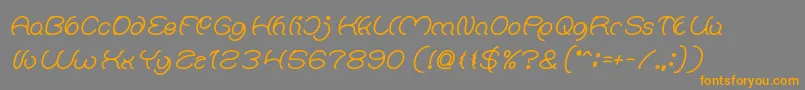 Natalie Bold-Schriftart – Orangefarbene Schriften auf grauem Hintergrund