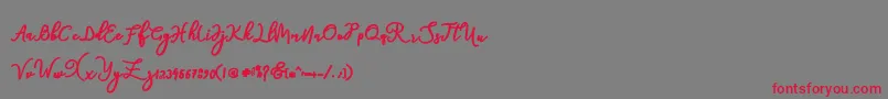 fuente natasha – Fuentes Rojas Sobre Fondo Gris
