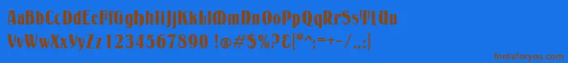 More about Petrarka Font Petrarka Font – Brown Fonts on Blue Background