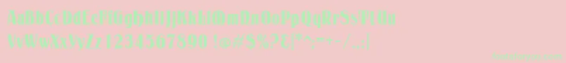 More about Petrarka Font Petrarka Font – Green Fonts on Pink Background