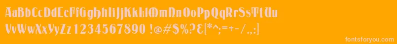 Подробнее о шрифте Petrarka Шрифт Petrarka – розовые шрифты на оранжевом фоне