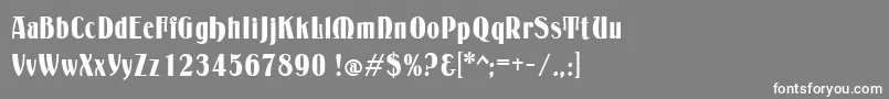 Petrarka Font – White Fonts on Gray Background