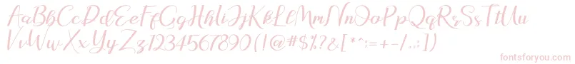 フォントnatasya – ピンクのフォント