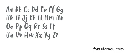Schriftart Nathals Font D by 7NTypes