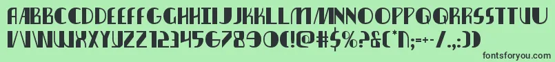 nathanbrazil1 1 Font – Black Fonts on Green Background