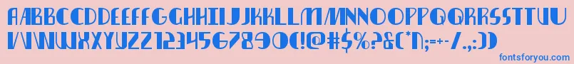 nathanbrazil1 1 Font – Blue Fonts on Pink Background