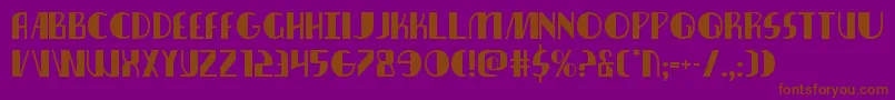 nathanbrazil1 1 Font – Brown Fonts on Purple Background