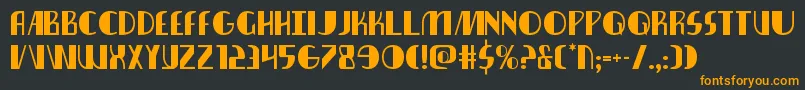 Шрифт nathanbrazil1 1 – оранжевые шрифты на чёрном фоне