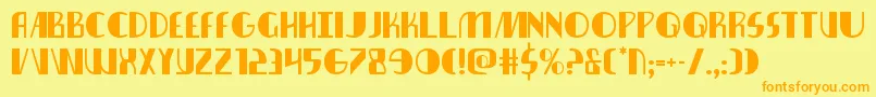 Fonte nathanbrazil1 1 – fontes laranjas em um fundo amarelo