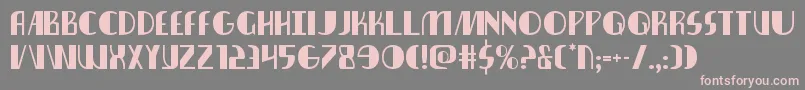 nathanbrazil1 1 Font – Pink Fonts on Gray Background