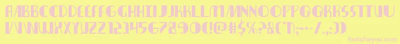 nathanbrazil1 1 Font – Pink Fonts on Yellow Background