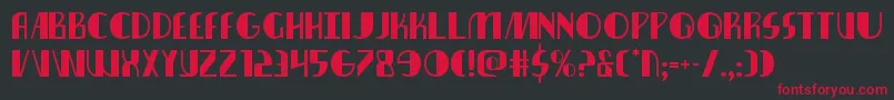 nathanbrazil1 1 Font – Red Fonts on Black Background