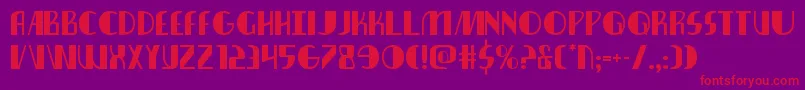 nathanbrazil1 1 Font – Red Fonts on Purple Background